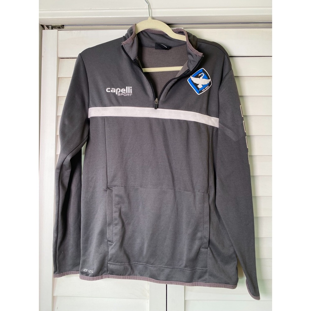 Capelli Sport Mens Gray 1/4 Zip Pullover CS-Cool Training Top HB KOGE | Med